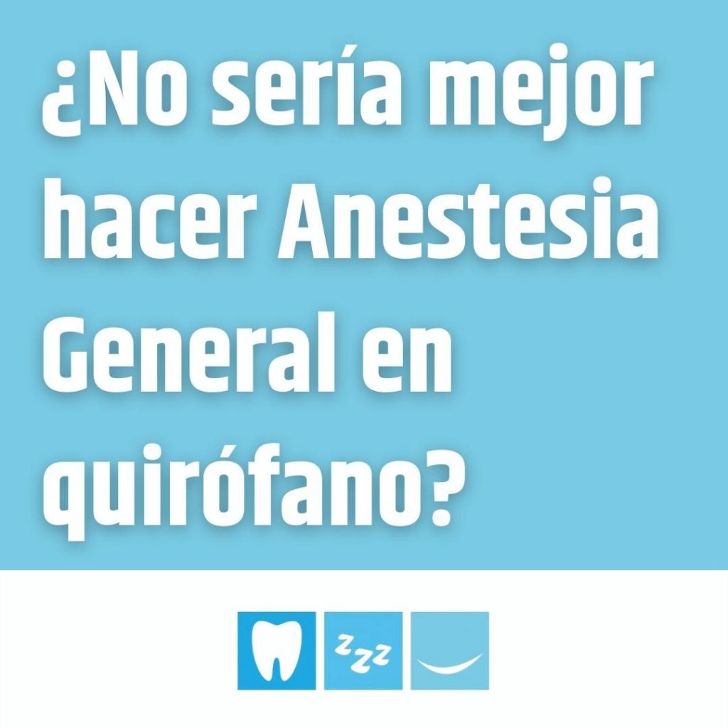 ¿No sería mejor hacer Anestesia General en quirófano?

¡Una de las preguntas que...