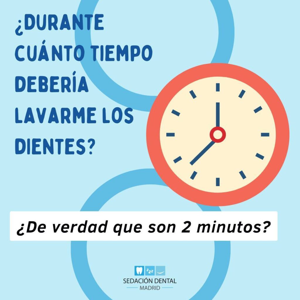 ¿Durante cuánto tiempo debo lavarme los dientes? 

Efectivamente... ¡2 MINUTOS! ...